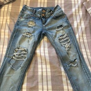 Refuge ripped/distressed skinny jeans